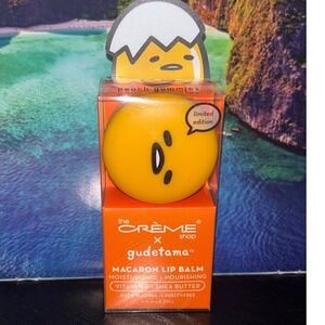 The Creme Shop Gudetama Macaron Lip Balm Peach Gummies Limited Edition